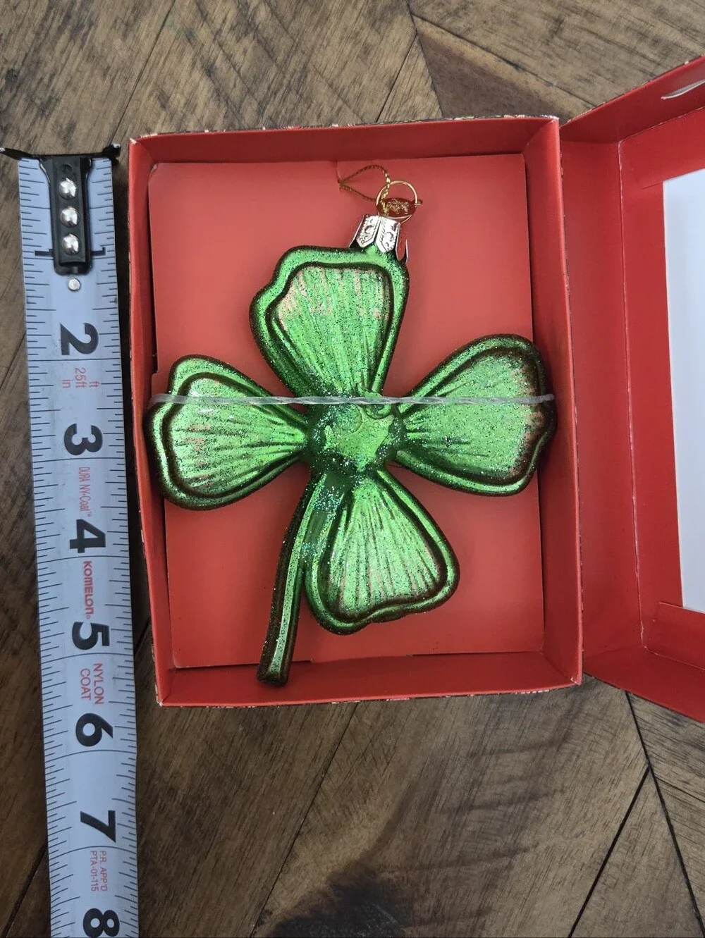 John Derian For Target Four-Leaf Clover Glass Christmas Tree Ornament